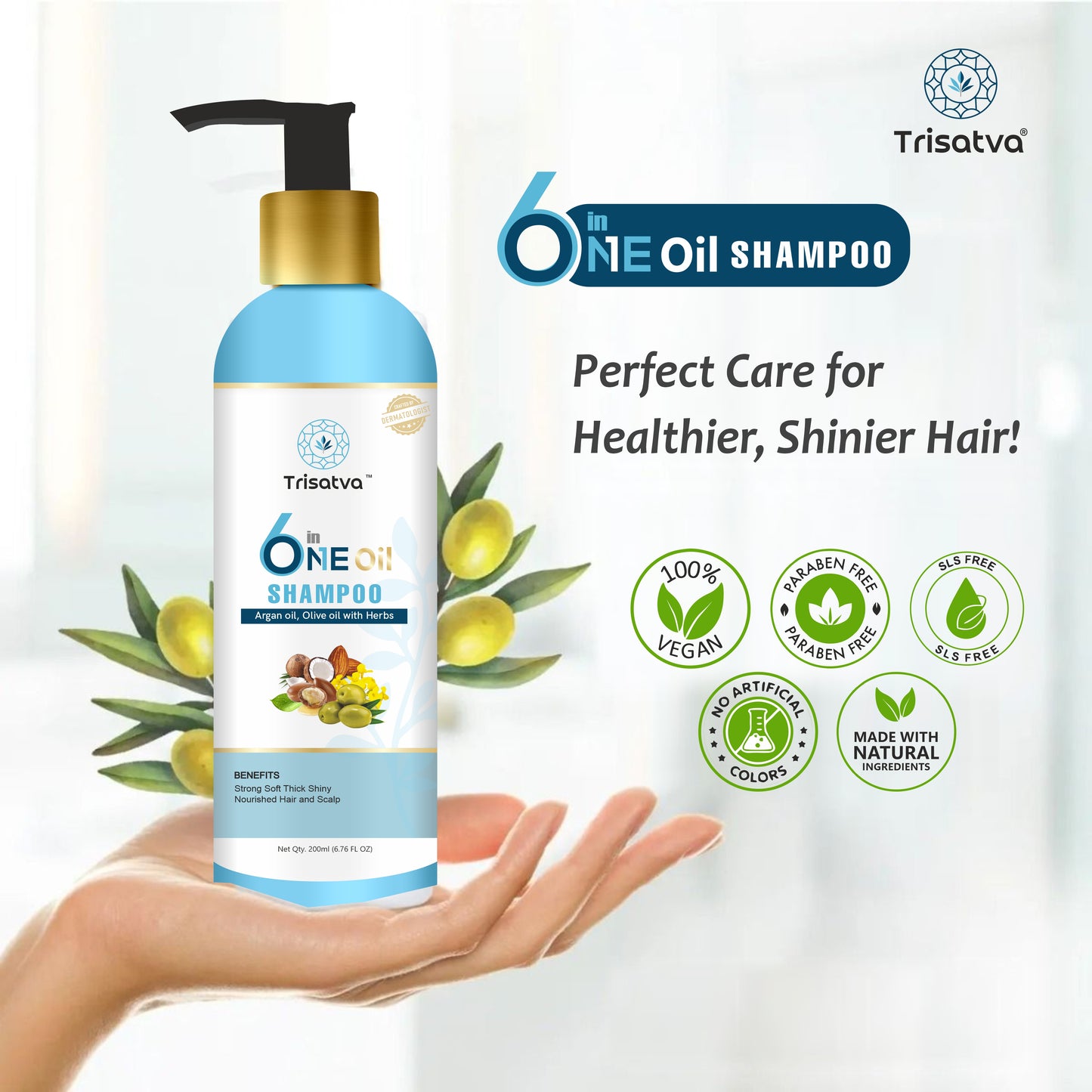Trisatva 6-in-1 Oil Shampoo