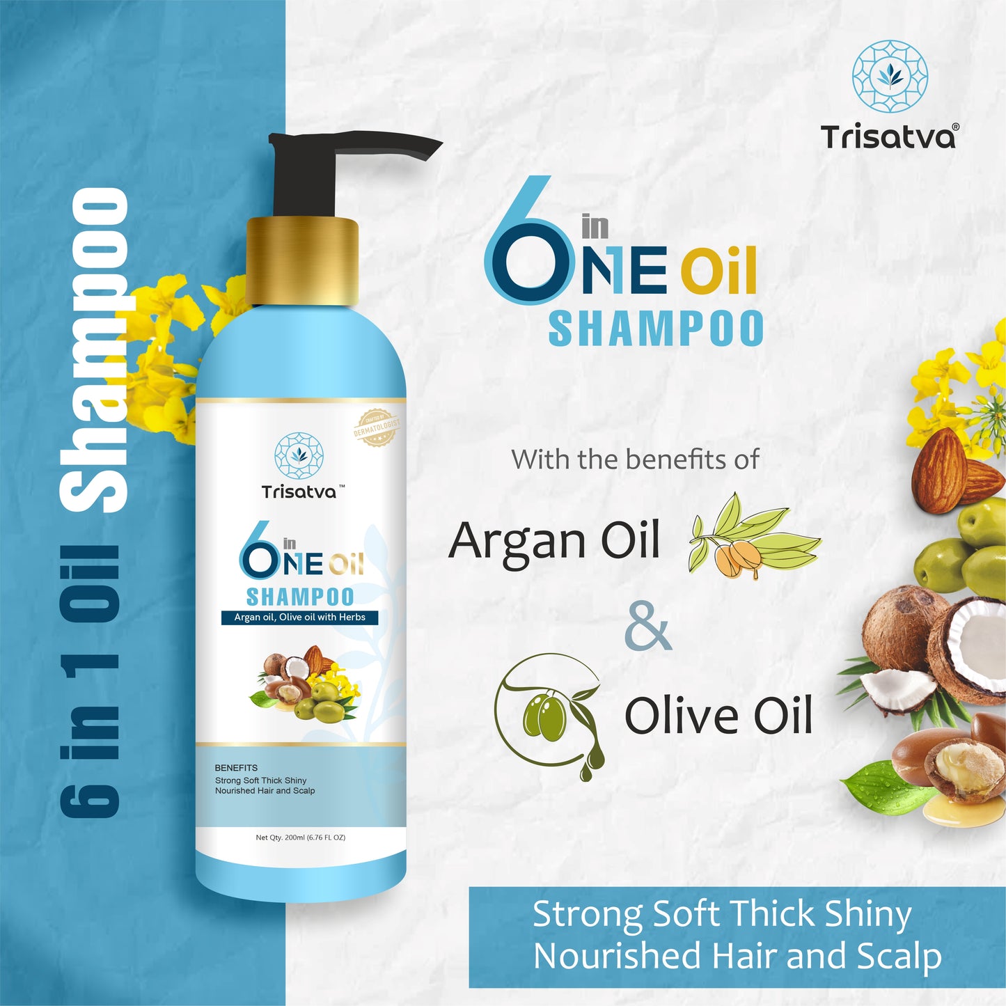 Trisatva 6-in-1 Oil Shampoo
